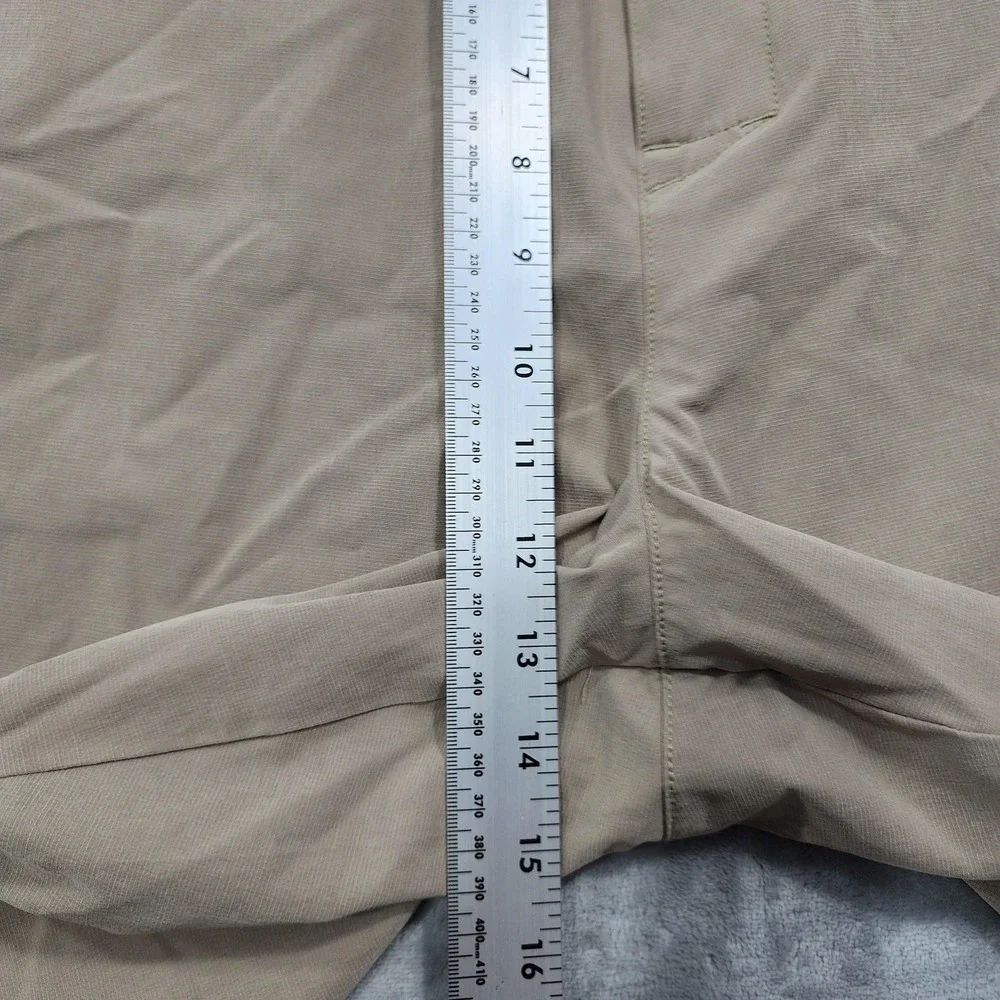 Banana Republic Shorts Mens 40 Beige Stretch Chino Elastic Waist 9 Inseam Casual